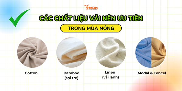 Các chất liệu vải nên ưu tiên cho mùa nóng