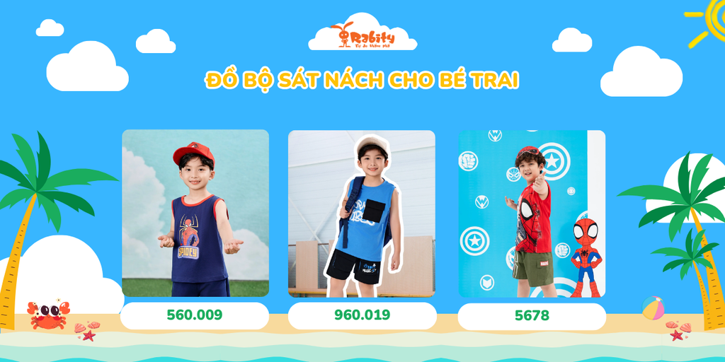 Đồ bộ sát nách cho bé trai
