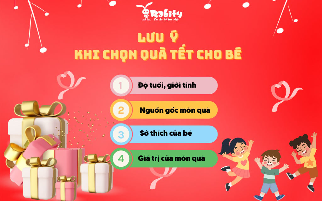 lưu ý khi chọn quà tết cho bé