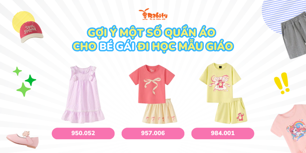 Gợi ý một số quần áo cho bé gái đi học mẫu giáo