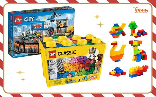 Tặng vàng noel cho tới bé nhỏ với cỗ lego xếp hình