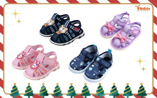 Tặng quà noel cho bé với giày tập đi