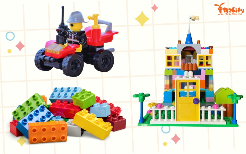 Bộ đồ chơi lego giúp kích thích sự sáng tạo và kiên nhẫn cho bé