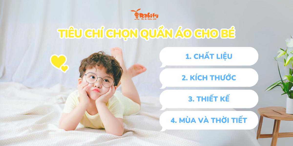 Tiêu chí chọn quần áo cho bé