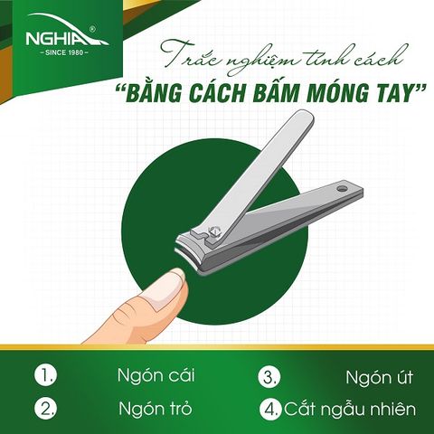 TRẮC NGHIỆM TÍNH CÁCH - THÔNG QUA VIỆC CẮT MÓNG TAY