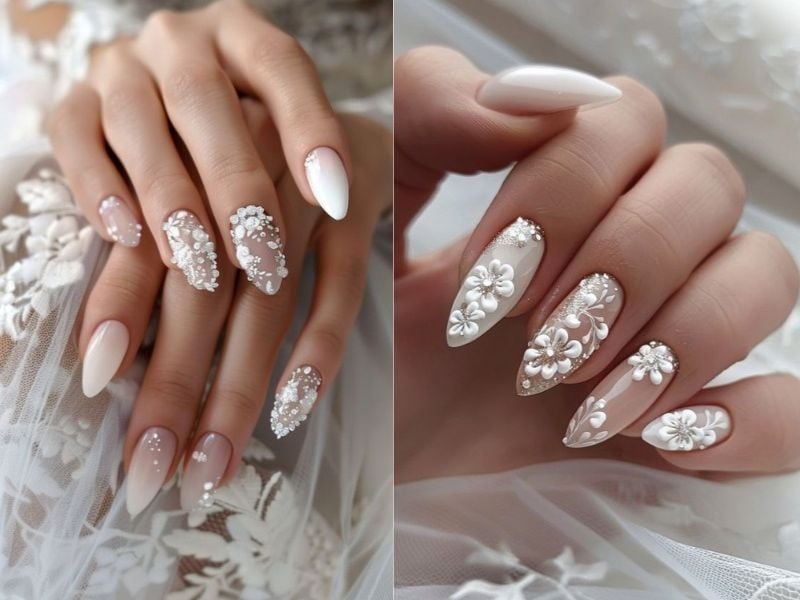 20+ mẫu nail cô dâu sang trọng và lộng lẫy trong ngày đặc biệt