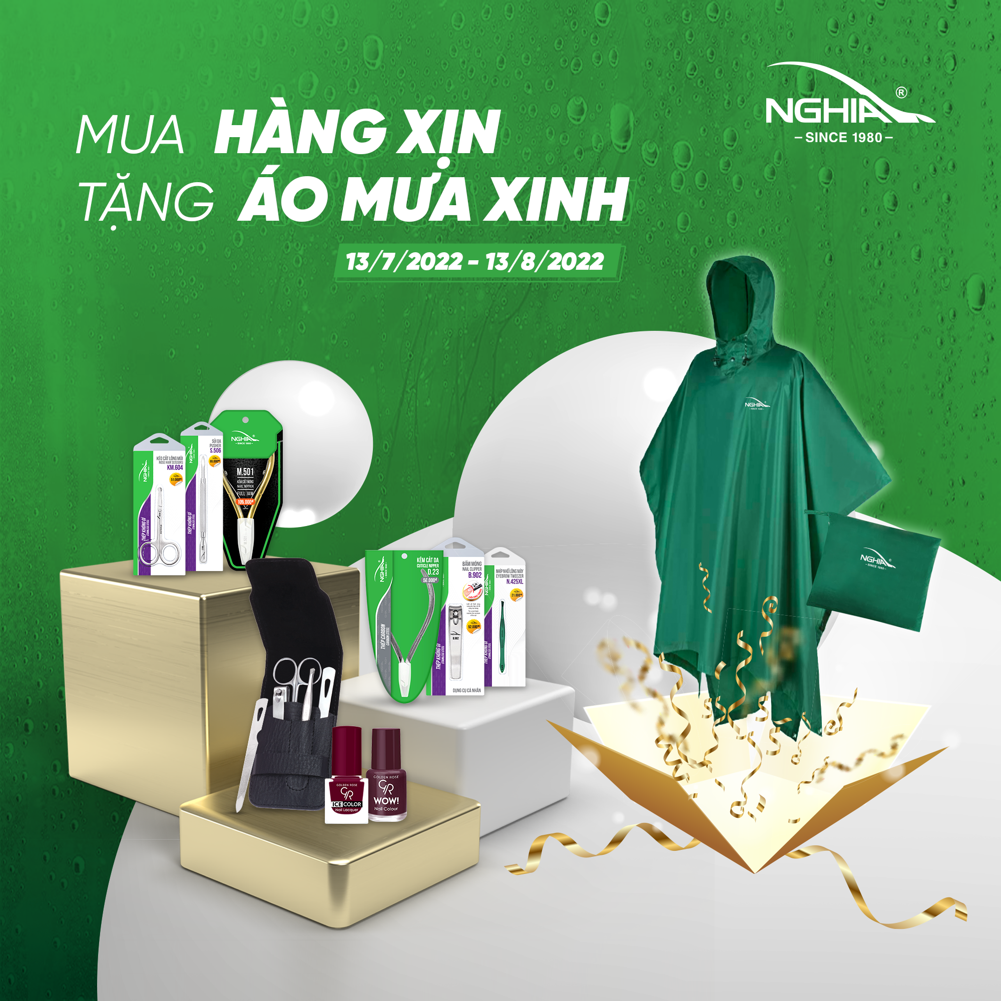“MUA HÀNG XỊN - TẶNG ÁO MƯA XINH” || Quà tặng áo mưa cao cấp Kềm Nghĩa