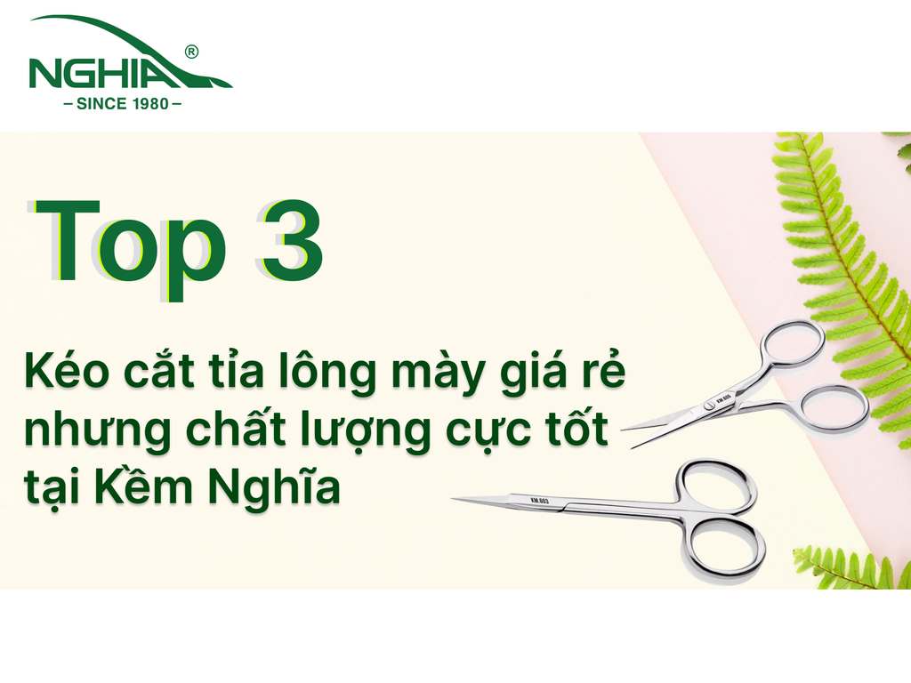 Top 3 Kéo Cắt Tỉa Lông Mày Giá Rẻ Chất Lượng Cực Tốt Tại Kềm Nghĩa