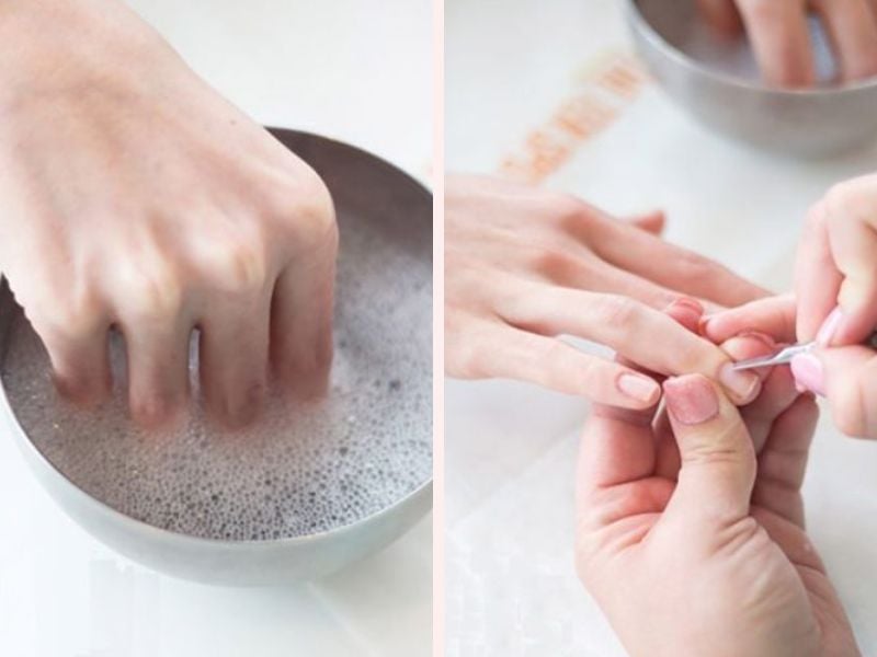 Một số lưu ý khi gỡ bỏ acrylic nail