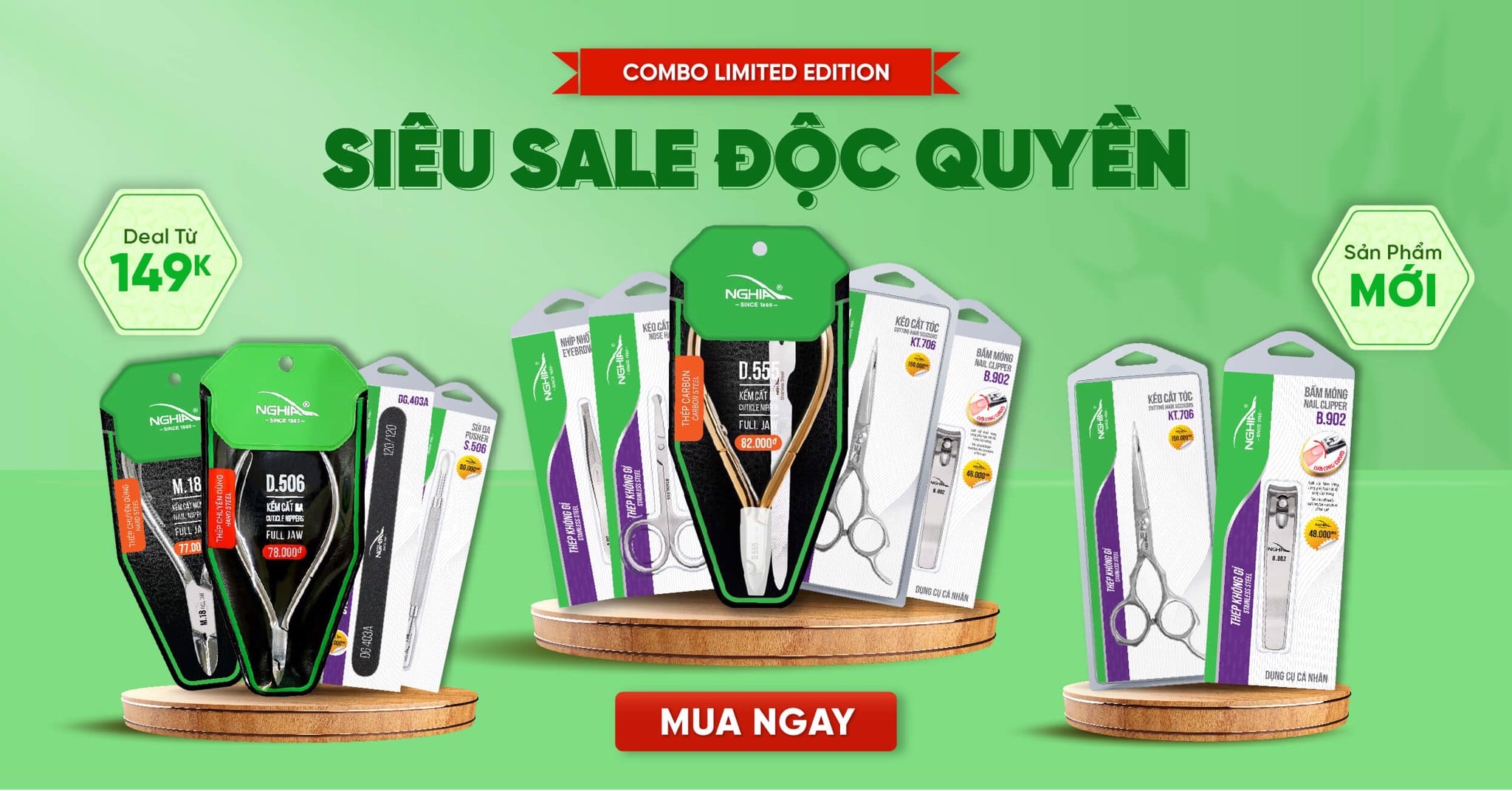 Combo Limited Edition giá chỉ từ 149K | Kềm Nghĩa Việt Nam