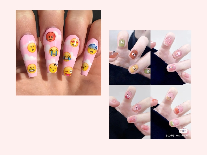 Mẫu nail icon cute