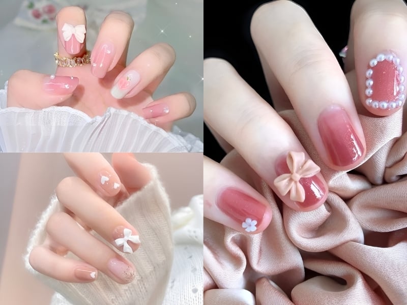 Mẫu nail dễ thương cho móng ngắn