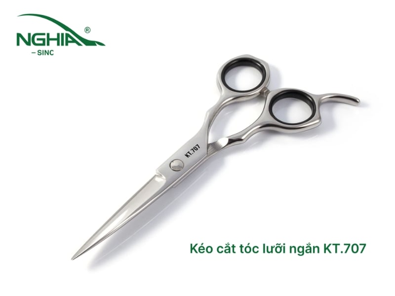 Kéo cắt tóc lưỡi ngắn KT.707