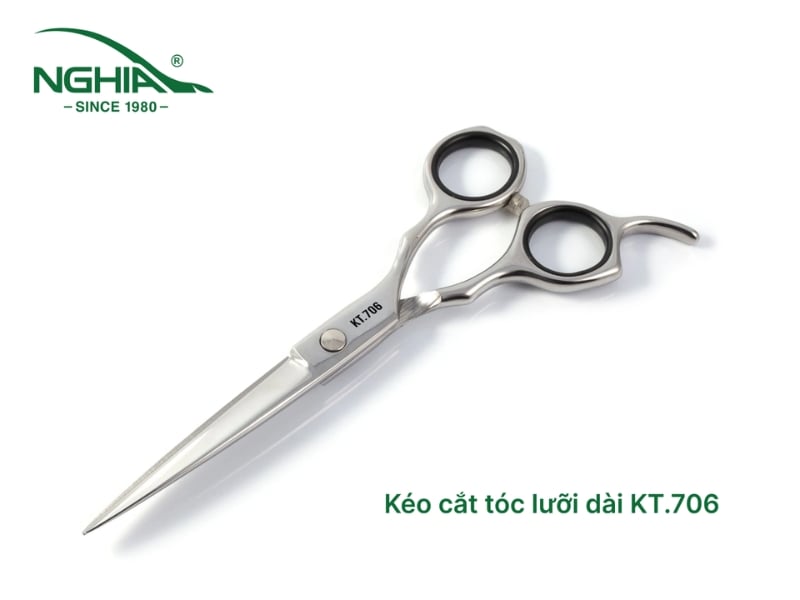 Kéo cắt tóc lưỡi dài KT.706