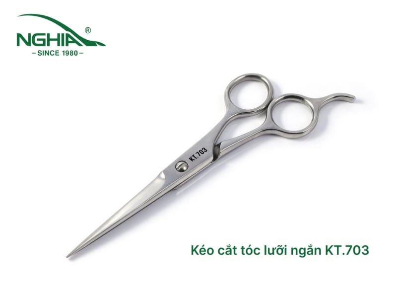 Kéo cắt tóc lưỡi ngắn KT.703