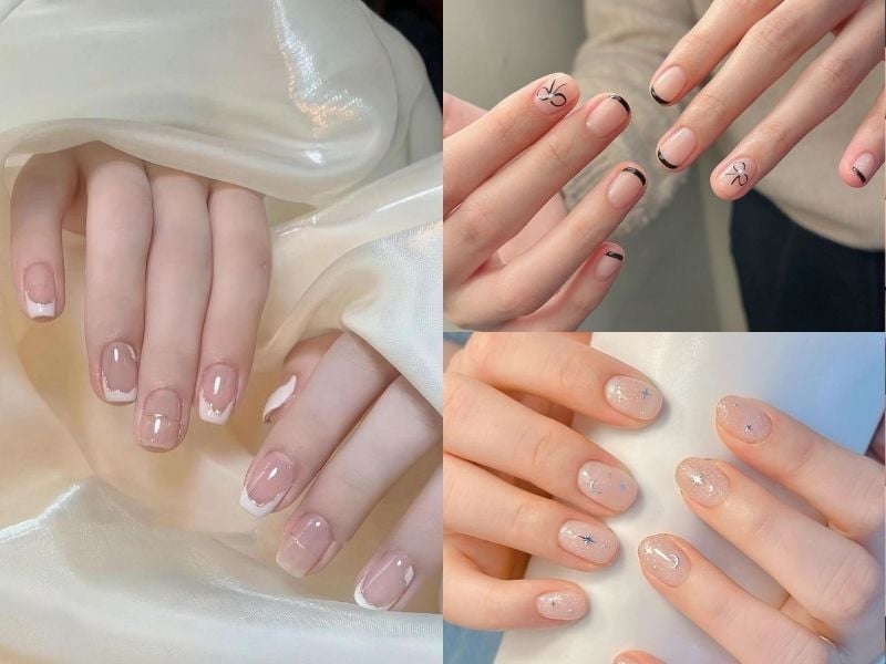 Mẫu nail đơn giản cho móng ngắn