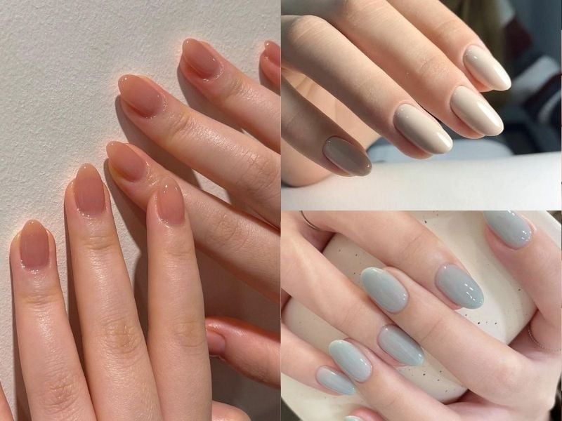 Mẫu nail màu pastel nhẹ nhàng