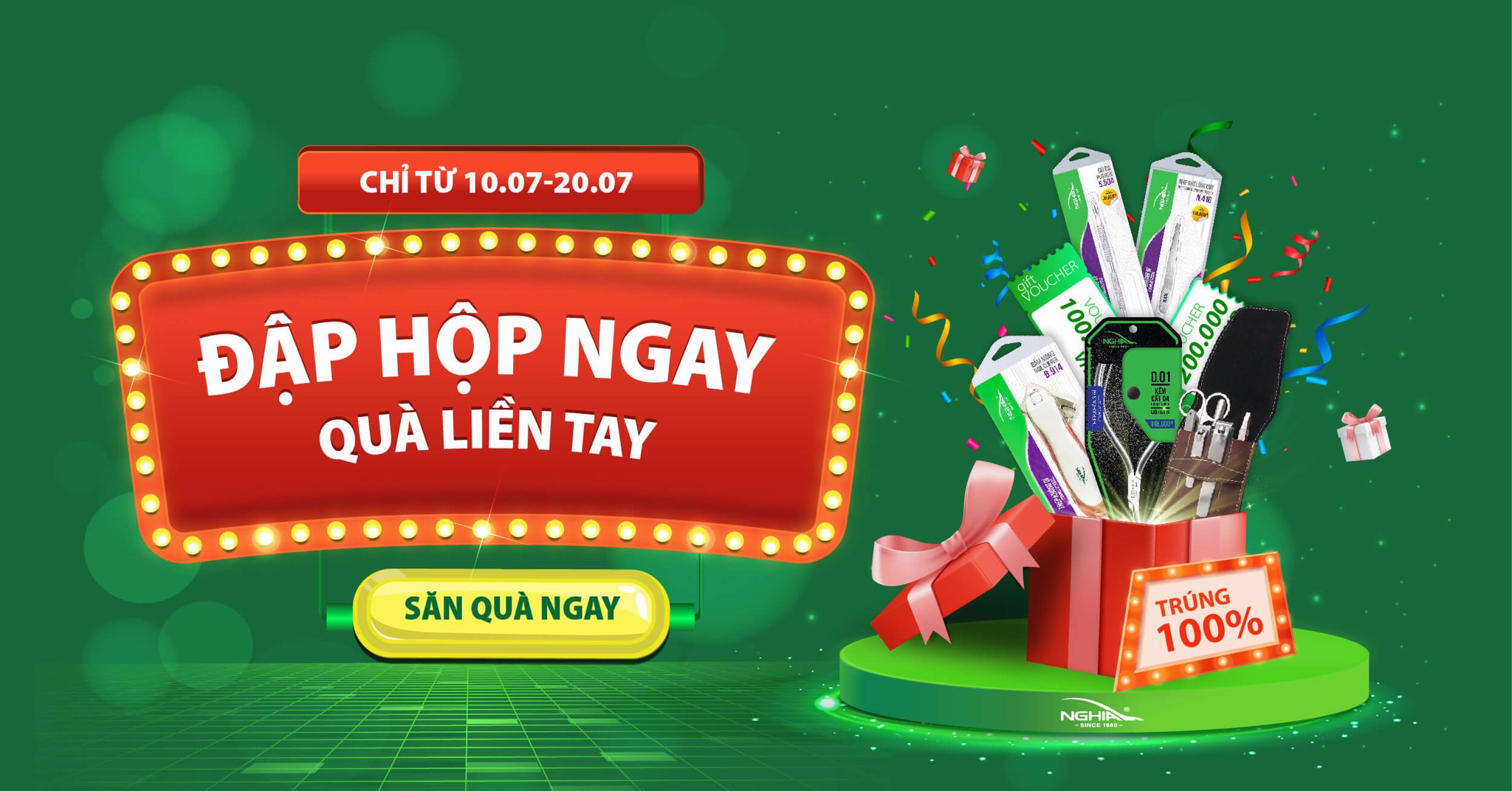 Minigame Đập hộp ngay - Quà liền tay
