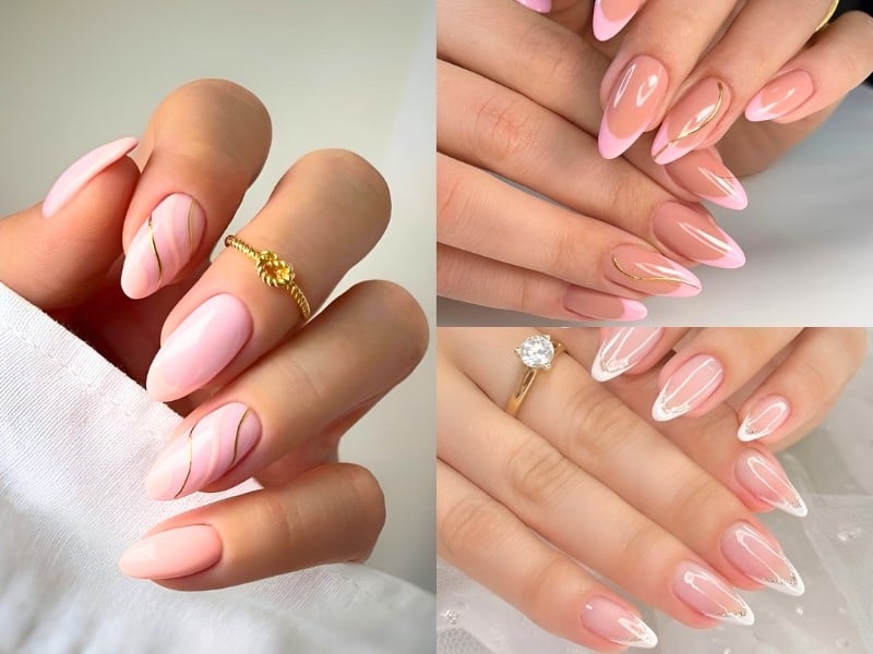 Nail cô dâu French Manicure cổ điển