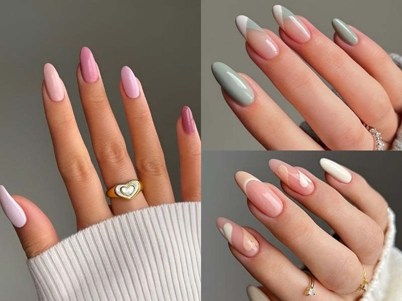 Nail cô dâu màu pastel đem lại cảm giác tươi mới