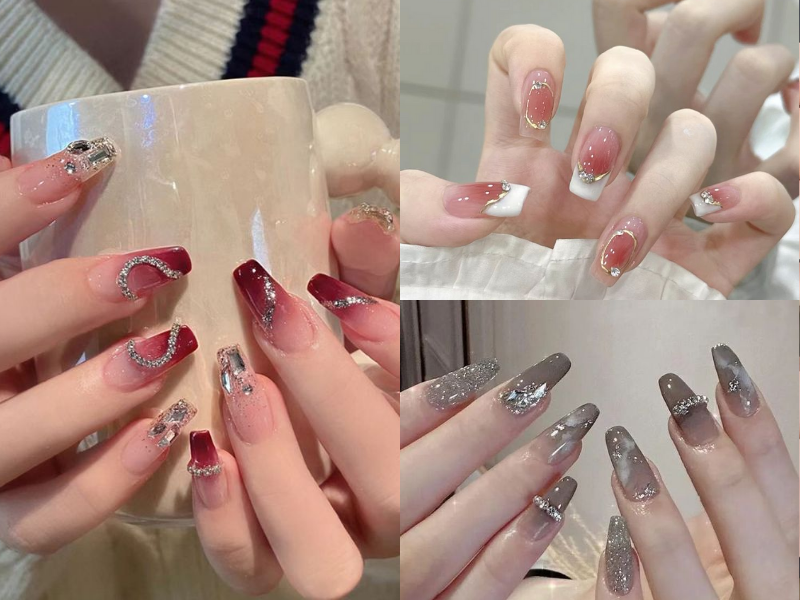 Nail cô dâu ombre độc đáo