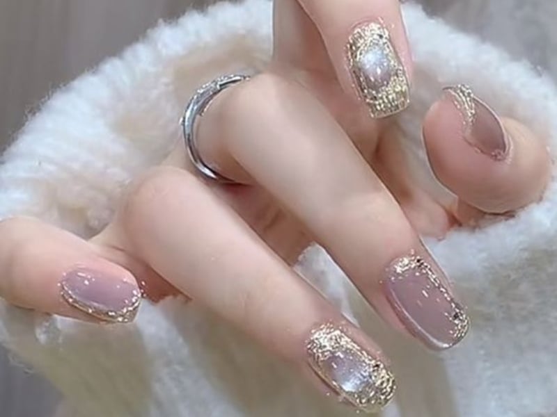 Nail box mắt mèo tím kiêu sa