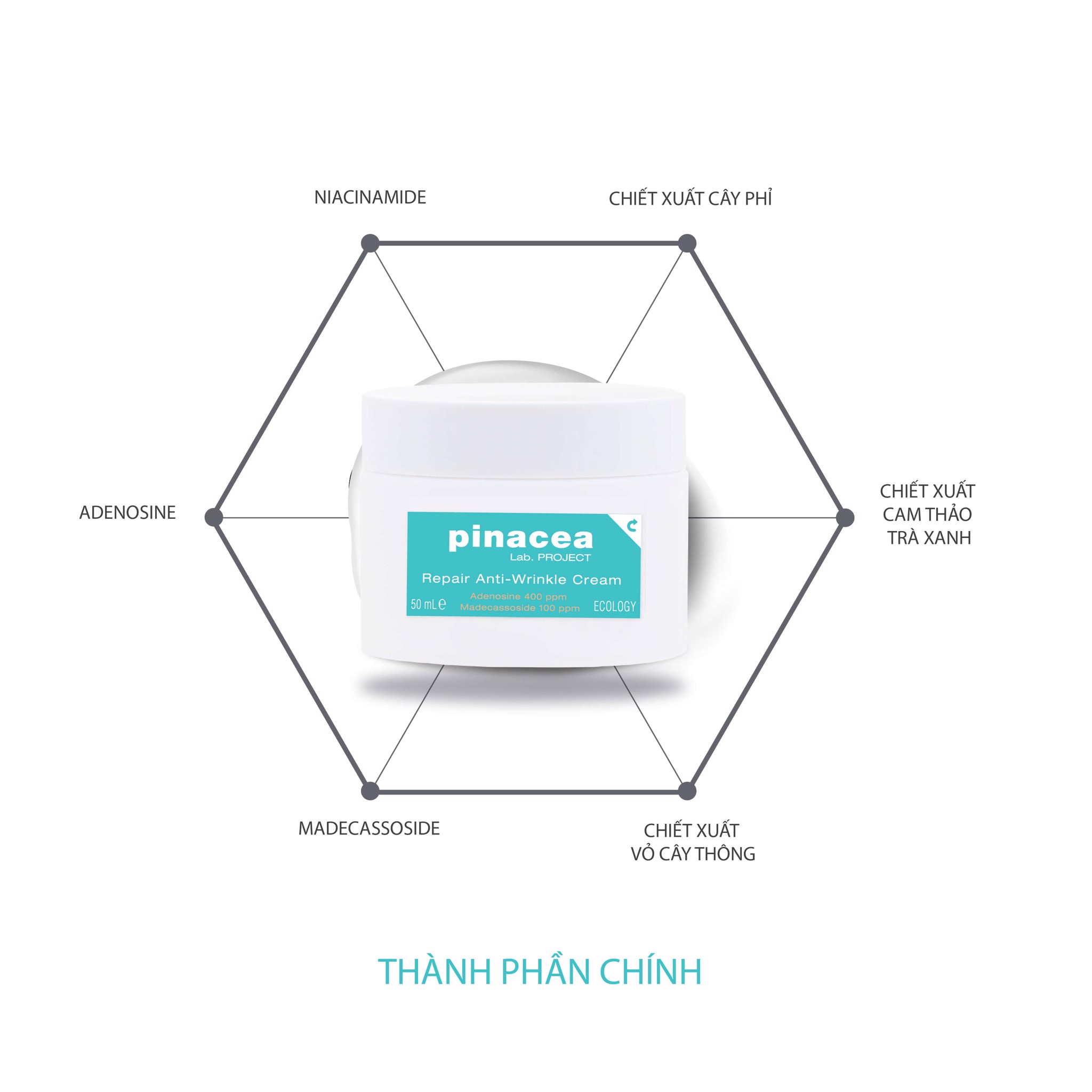 Kem dưỡng tái tạo chống nhăn Pinacea Repair Anti-wrinkle Cream - 50ml