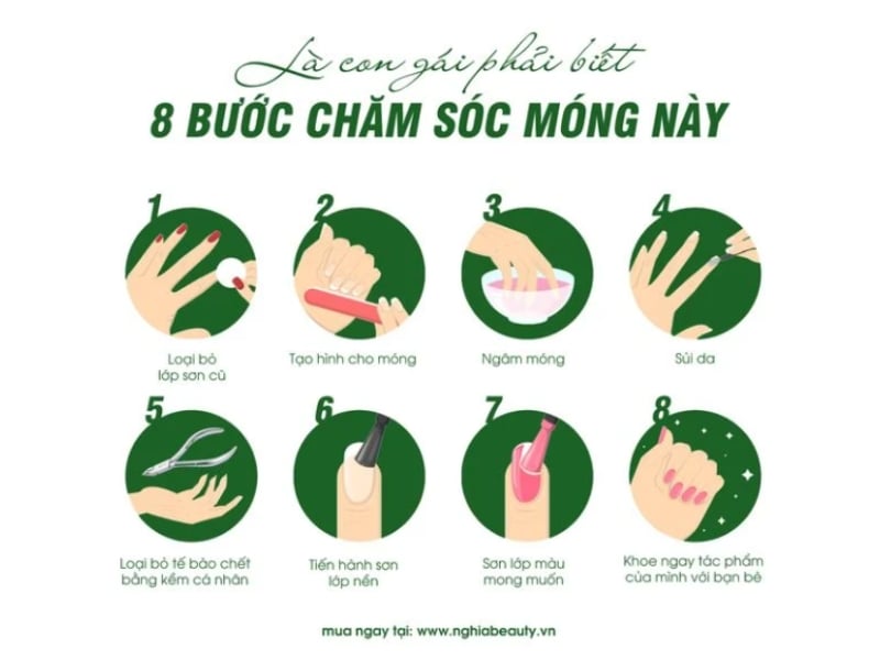 Sơn móng tay cơ bản tại nhà