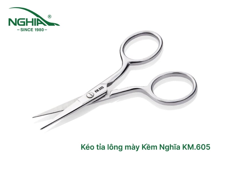 Kéo tỉa lông mày lưỡi dài KM.605