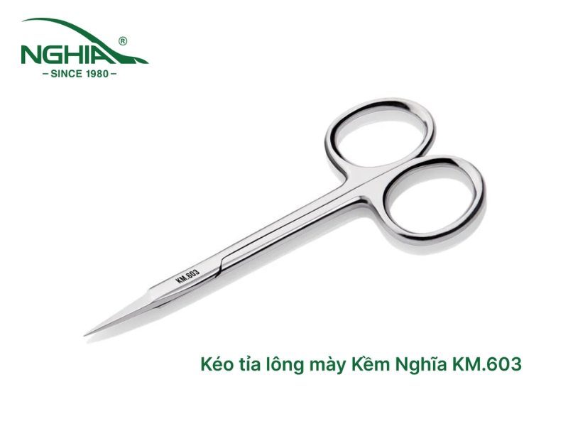 Kéo tỉa lông mày lưỡi ngắn KM.603