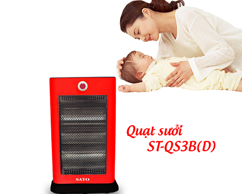 Quạt sưởi điện SATO ST-QS3B(D) – ấm áp cho mọi nhà