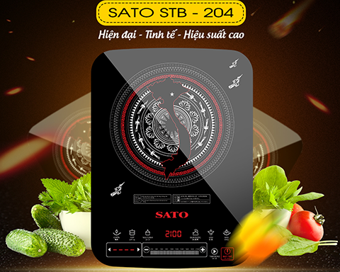 Nấu ăn ngon với bếp từ đơn SATO STB-204