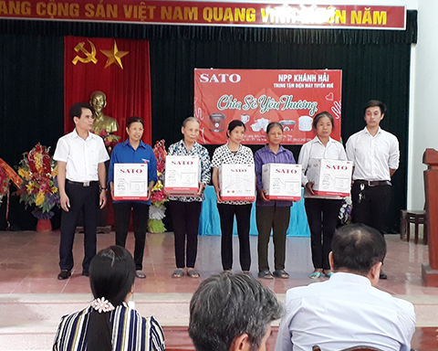 SATO phối hợp với NPP SATO Khánh Hải và Điện máy Tuyển Huê tổ chức chương trình thiện nguyện tại Phú Thọ