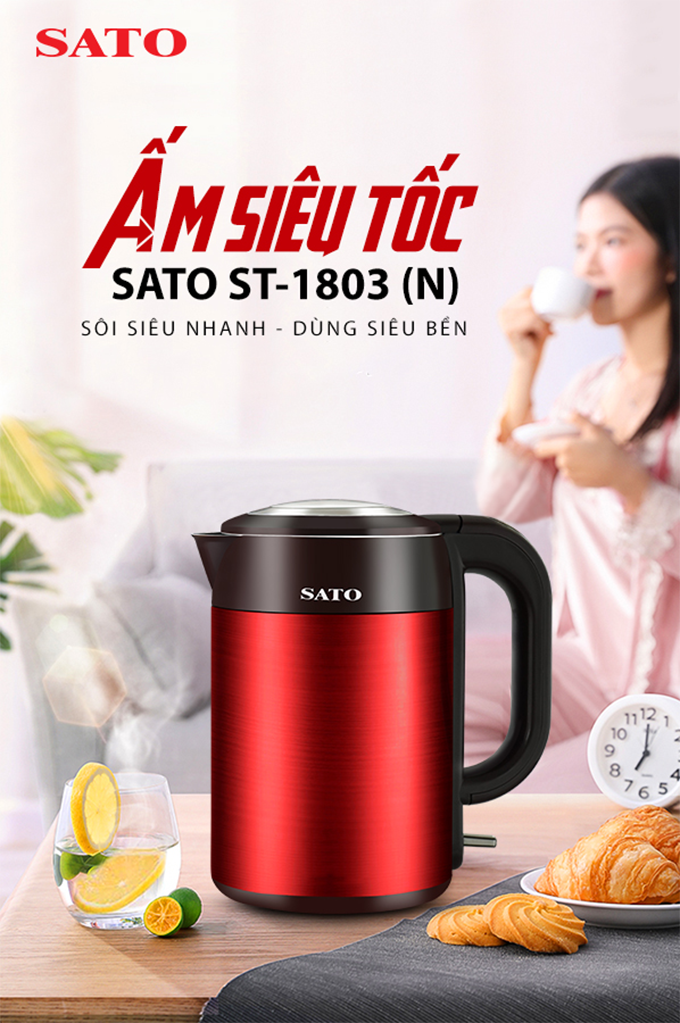 ấm siêu tốc SATO ST-1803 (N) 1