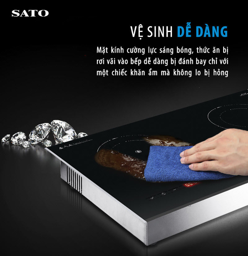 vệ sinh bếp dễ dàng