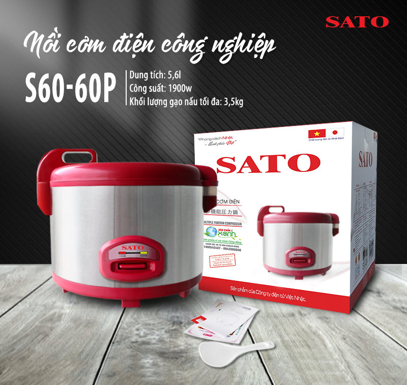 Nồi cơm điện Sato S60-60P 5.6L 7