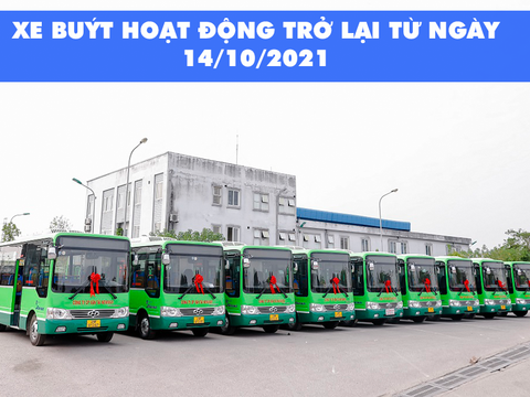 XE BUÝT HOẠT ĐỘNG TRỞ LẠI TỪ NGÀY 14/10/2021