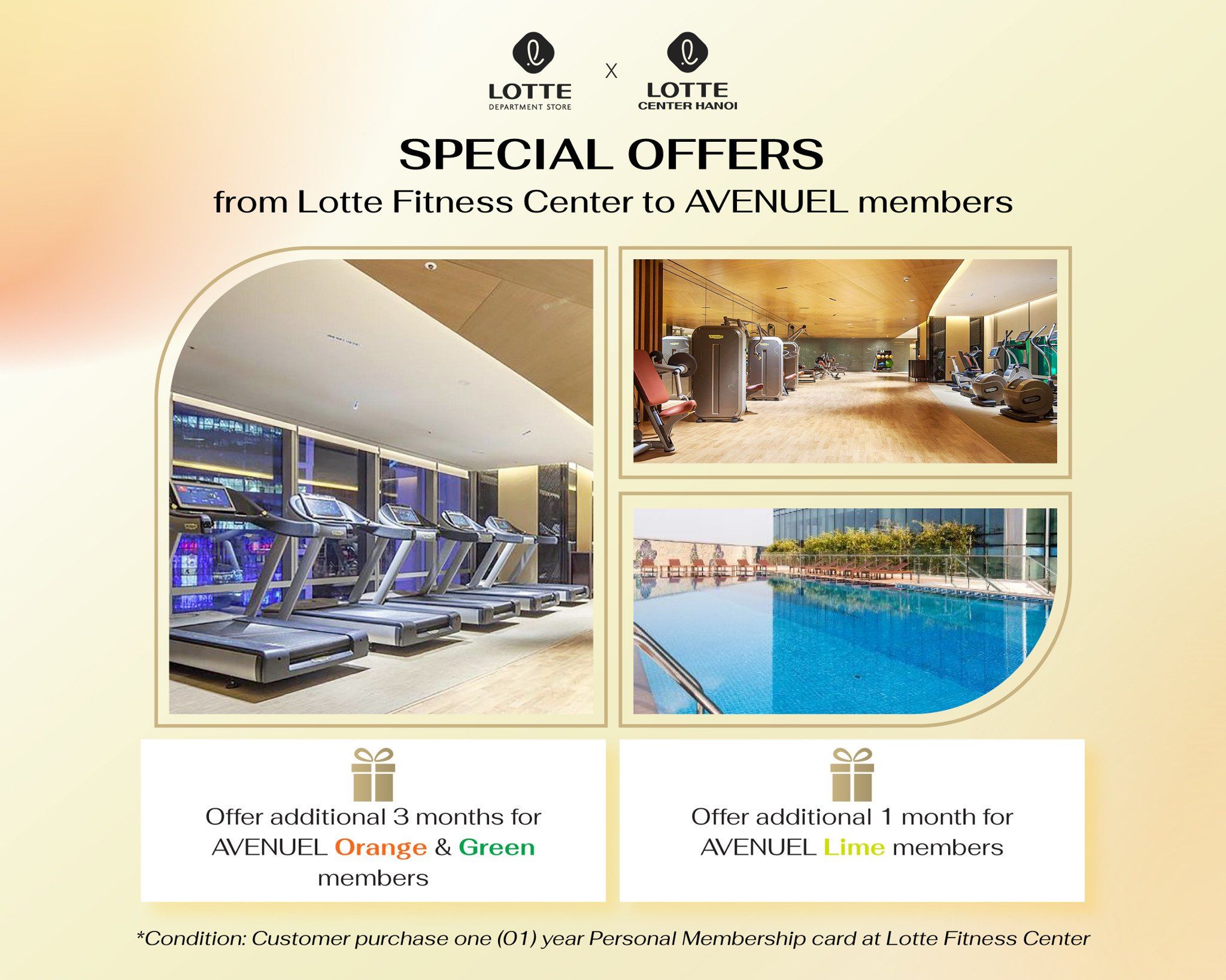 Sepcial Offers from LOTTE Fitness Center to AVENUEL members