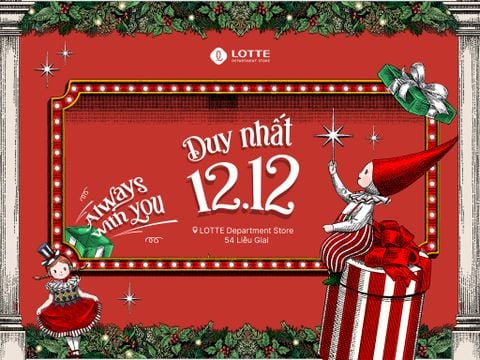 LOTTE DEPARTMENT STORE IS “𝐀𝐋𝐖𝐀𝐘𝐒 𝐖𝐈𝐓𝐇 𝐘𝐎𝐔” – ƯU ĐÃI HẤP DẪN NGÀY 12.12 🎉