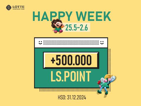 HAPPY WEEK | TẶNG ĐẾN 500.000 LS.POINT