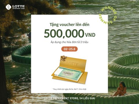 TẶNG VOUCHER LÊN ĐẾN 500K