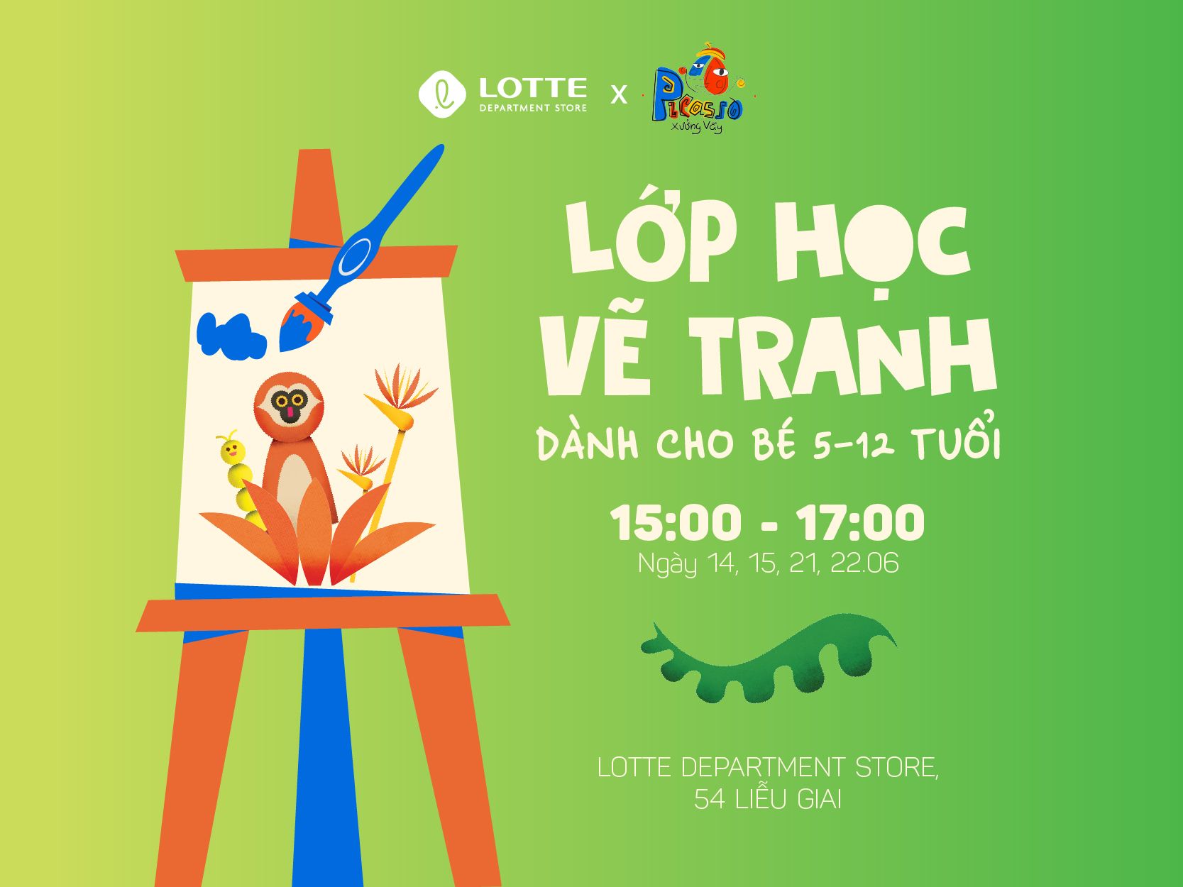 MỞ ĐƠN ĐĂNG KÝ LỚP HỌC VẼ TRANH DÀNH CHO BÉ