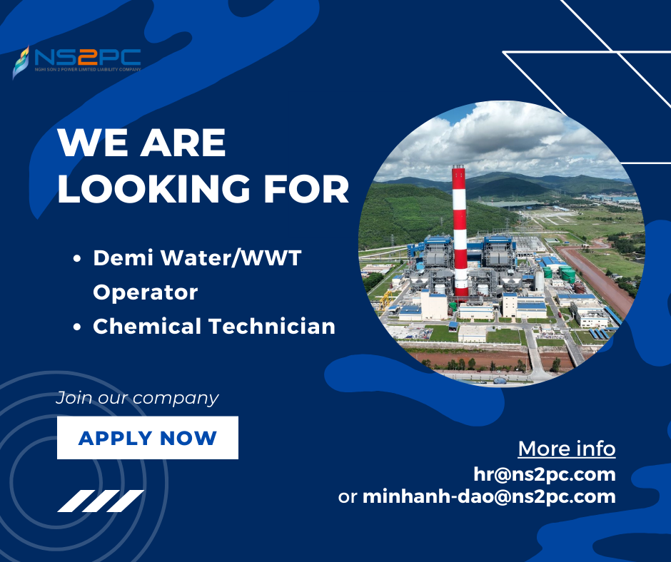 [THANH HOA] Nghi Son 2 Power LLC | Demi Water/ Chemical Technician