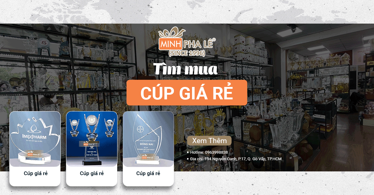 Tìm Mua Cúp Giá Rẻ - 8 Gợi Ý Không Thể Bỏ Qua