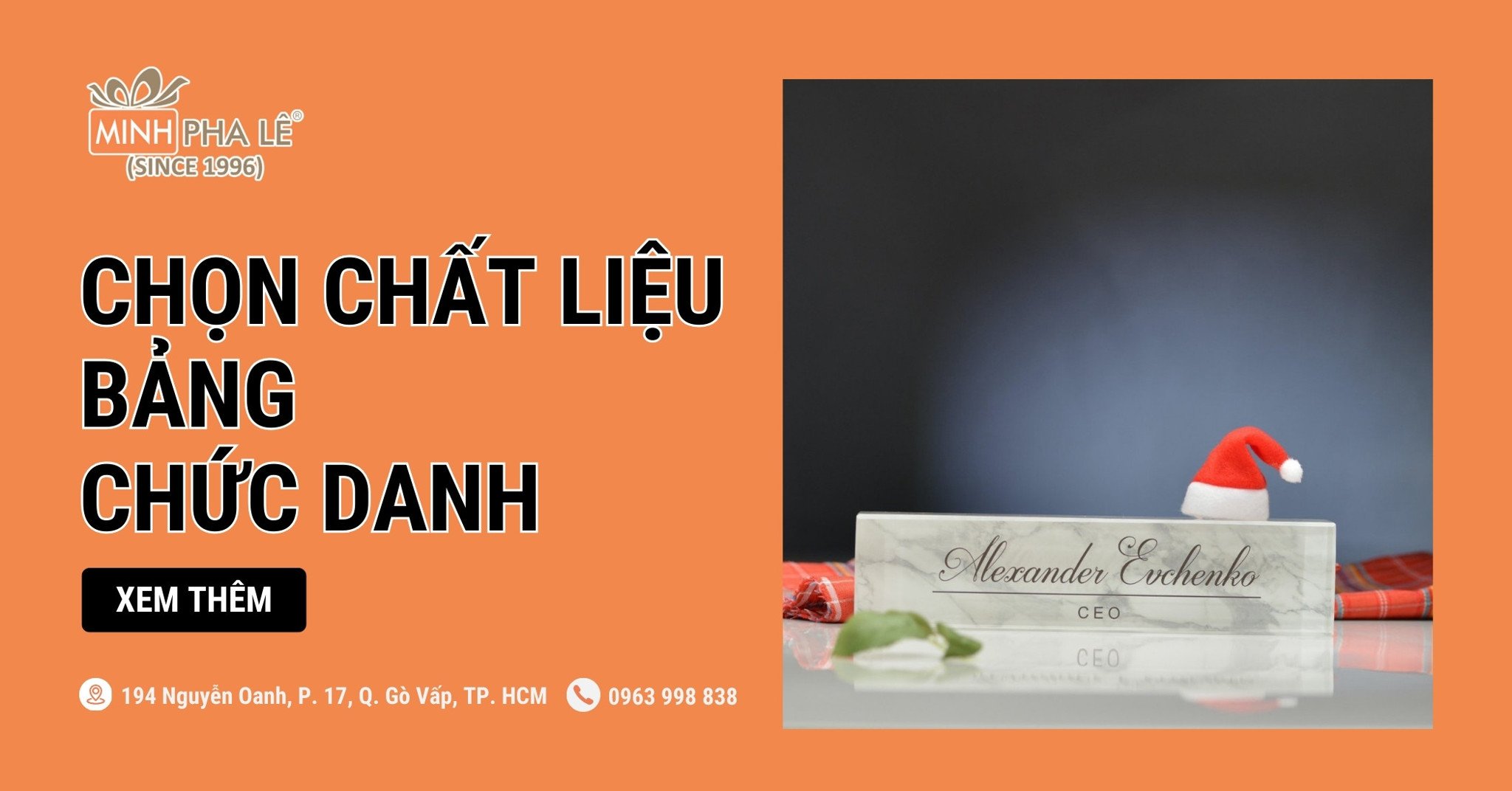 Nên Chọn Chất Liệu Gì Cho Bảng Chức Danh Vị Trí Giám Đốc?