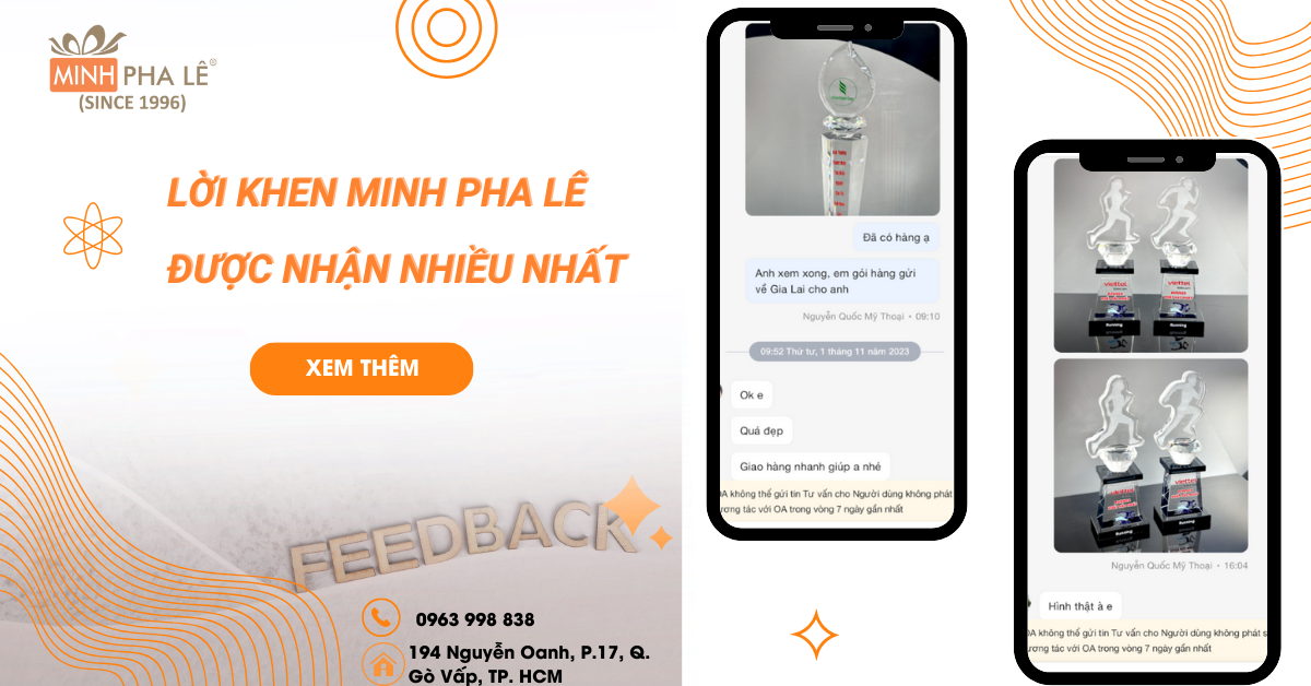 Lời Khen Về Dịch Vụ & Sản Phẩm Nhà Minh Pha Lê Được Nhận Nhiều Nhất