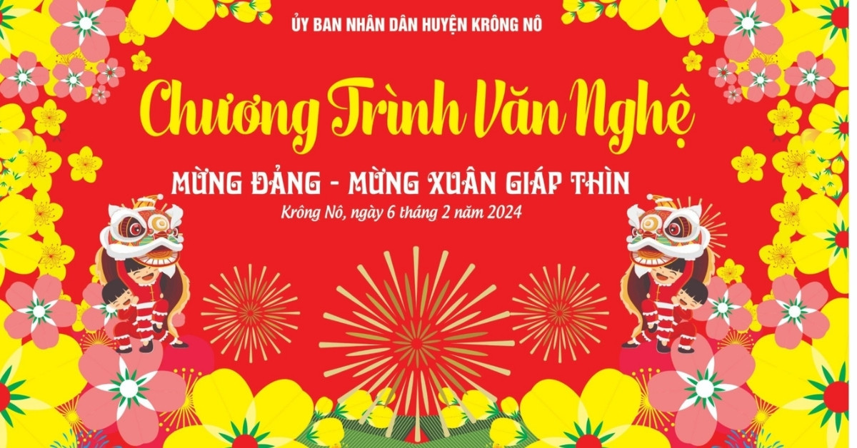 Mẫu băng rôn với điểm nhấn là con giáp