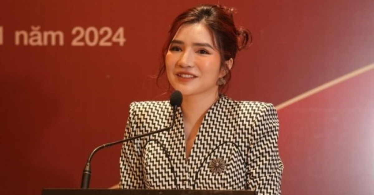 Bà Nguyễn Thị Minh Hằng, Chủ tịch HĐQT kiêm Tổng giám đốc CTCP Vesta B Việt Nam phát biểu tại buổi lễ