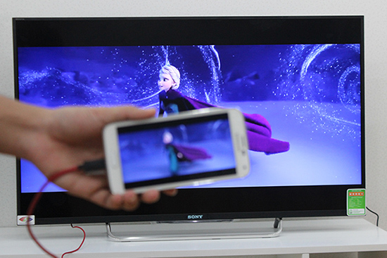 cách kết nối điện thoại với tivi sony
