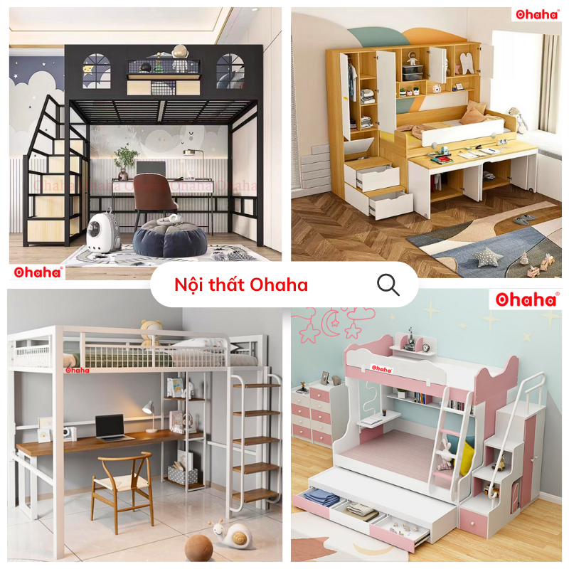 TOP CÁC MẪU GIƯỜNG TẦNG ĐẸP, GIÁ RẺ TẠI TP.HCM - NỘI THẤT OHAHA